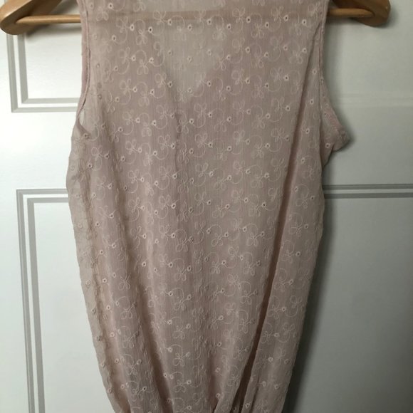 Women's Sheer Tank Top Blouse - Picture 3 of 5